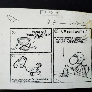 YUMURTA KONULU ORİJİNAL KARİKATÜR