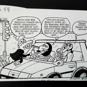 İLİŞKİLER KONULU ORİJİNAL KARİKATÜR