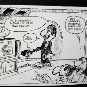 İSRAF KONULU ORİJİNAL KARİKATÜR