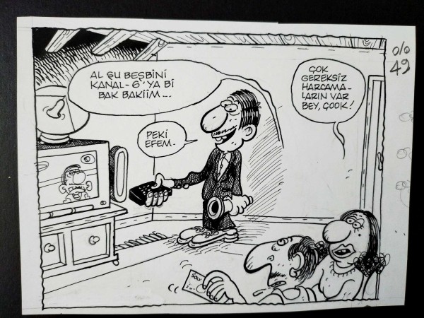 İSRAF KONULU ORİJİNAL KARİKATÜR 45 İSRAF KONULU ORİJİNAL KARİKATÜR