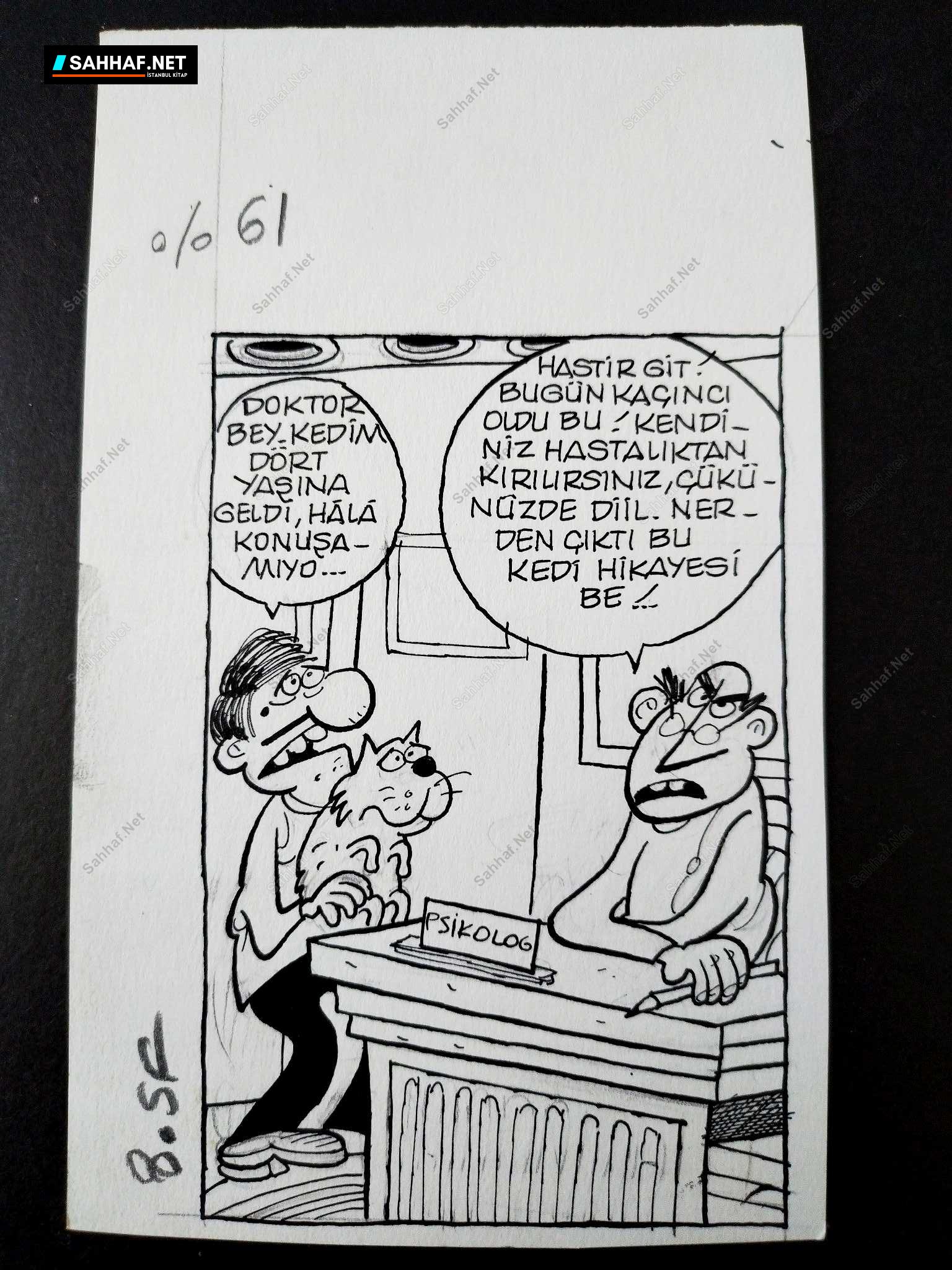 KEDİ KONULU ORİJİNAL KARİKATÜR 1 KEDİ KONULU ORİJİNAL KARİKATÜR