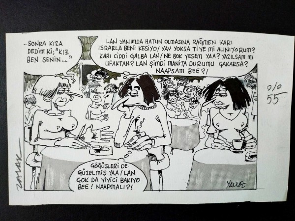 İLİŞKİLER KONULU ORİJİNAL KARİKATÜR