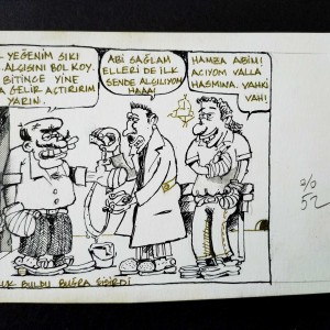 İŞ KONULU ORİJİNAL KARİKATÜR