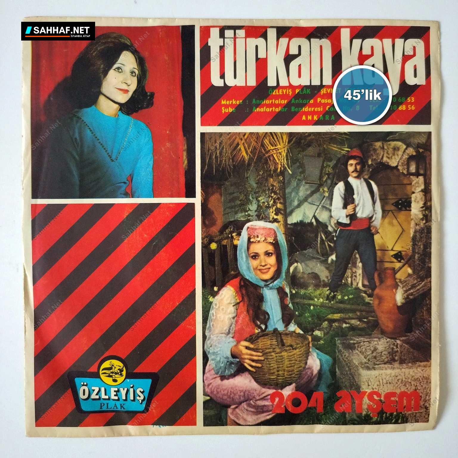 TÜRKAN KAYA - Şu Sazıma Bir Düzen Ver - Zalim Almanya - 45lik Plak 1 TÜRKAN KAYA - Şu Sazıma Bir Düzen Ver - Zalim Almanya - 45lik Plak