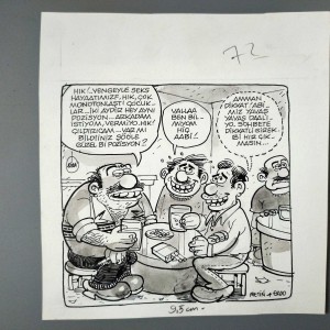 CİNSELLİK, MUHABBET KONULU ORİJİNAL KARİKATÜR