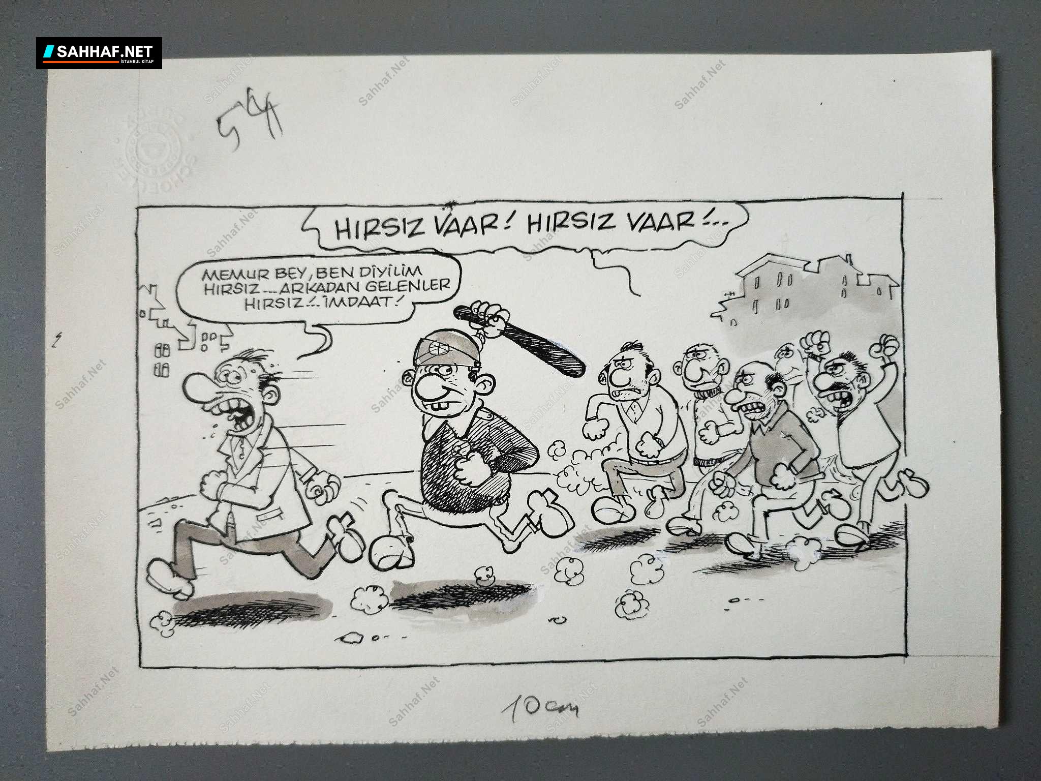 HIRSIZ KONULU ORİJİNAL KARİKATÜR 1 HIRSIZ KONULU ORİJİNAL KARİKATÜR