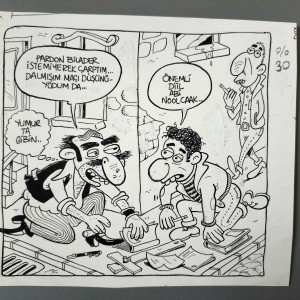 SAPIK KONULU ORİJİNAL KARİKATÜR
