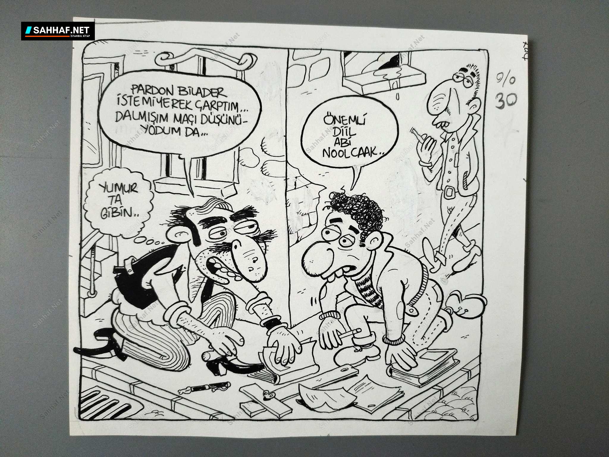 SAPIK KONULU ORİJİNAL KARİKATÜR 1 SAPIK KONULU ORİJİNAL KARİKATÜR