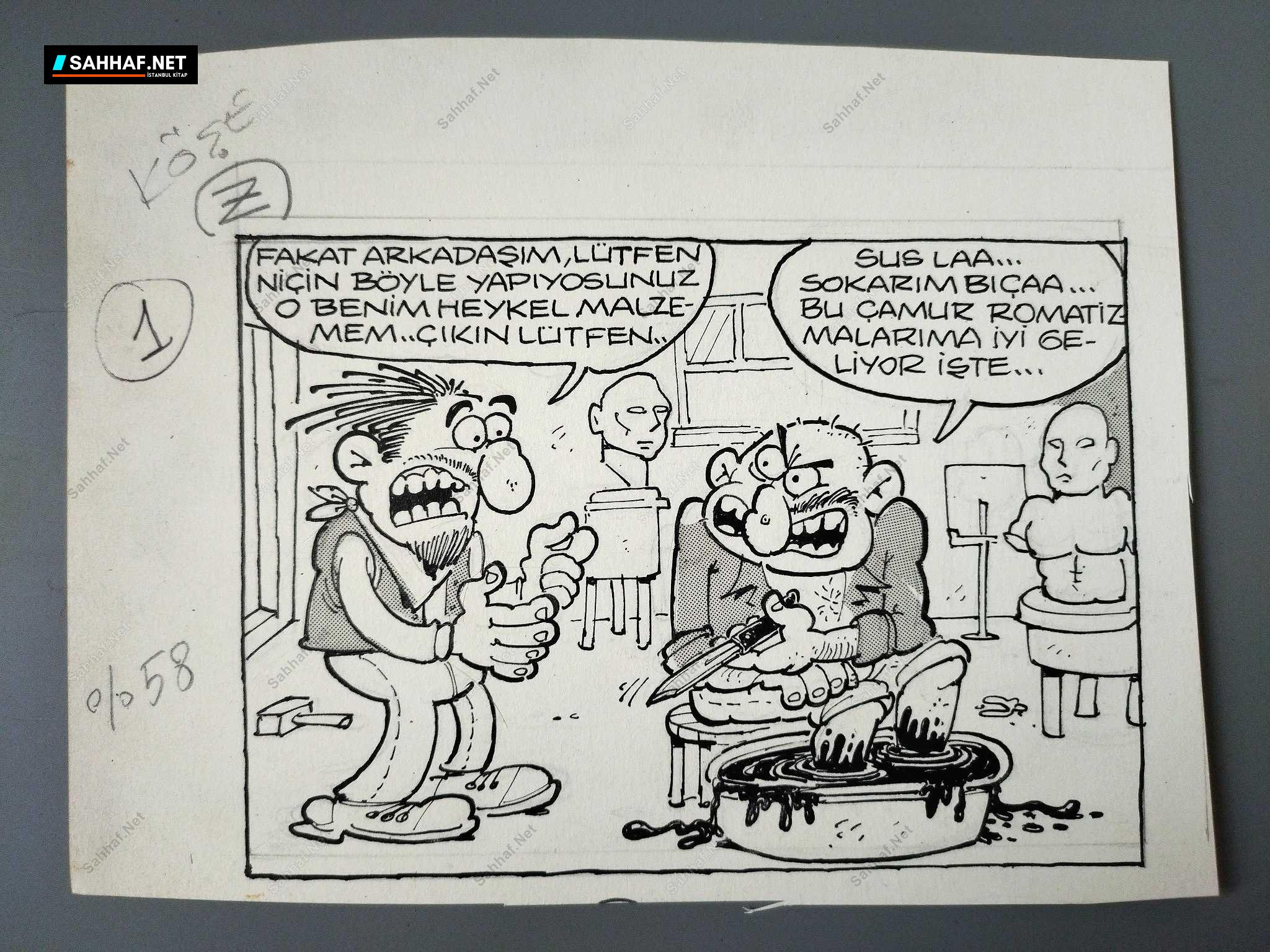 SANATÇI KONULU ORİJİNAL KARİKATÜR 1 SANATÇI KONULU ORİJİNAL KARİKATÜR