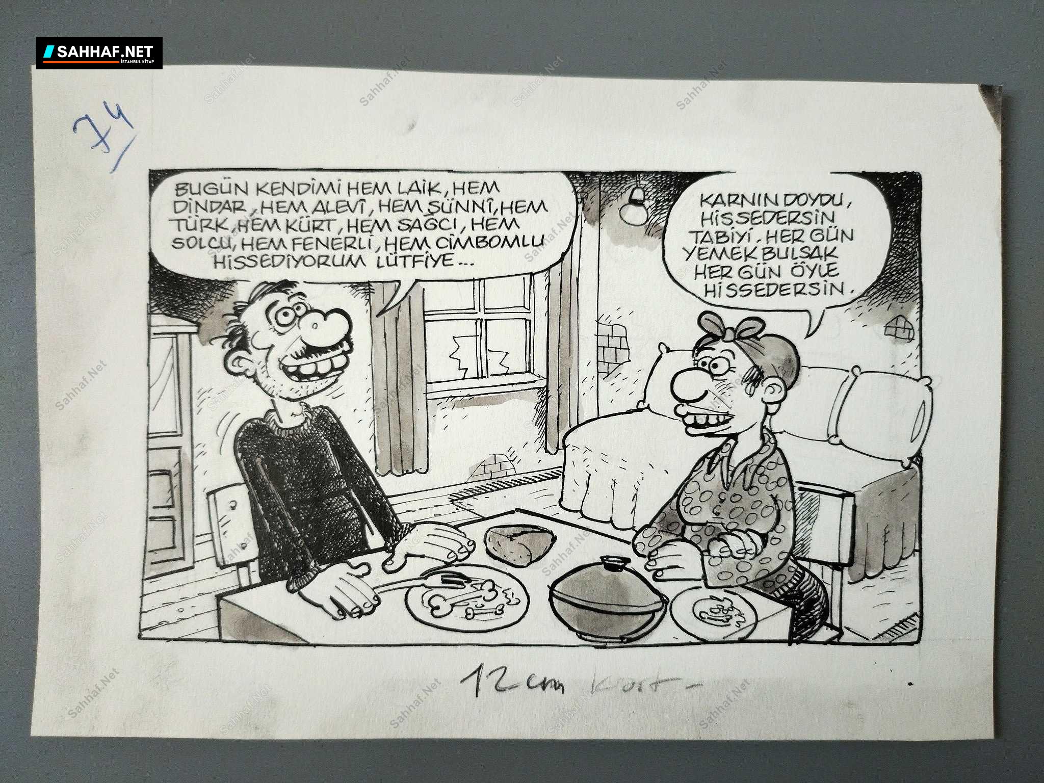 TOKLUK KONULU ORİJİNAL KARİKATÜR 1 TOKLUK KONULU ORİJİNAL KARİKATÜR