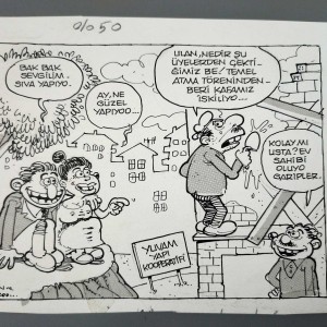 KOOPERATİF KONULU ORİJİNAL KARİKATÜR