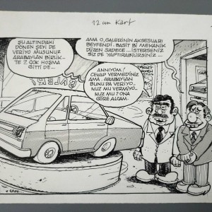 GALERİ KONULU ORİJİNAL KARİKATÜR