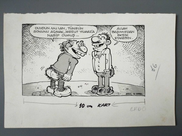 EKONOMİ, SİYASET KONULU ORİJİNAL KARİKATÜR - Sahhaf.Net
