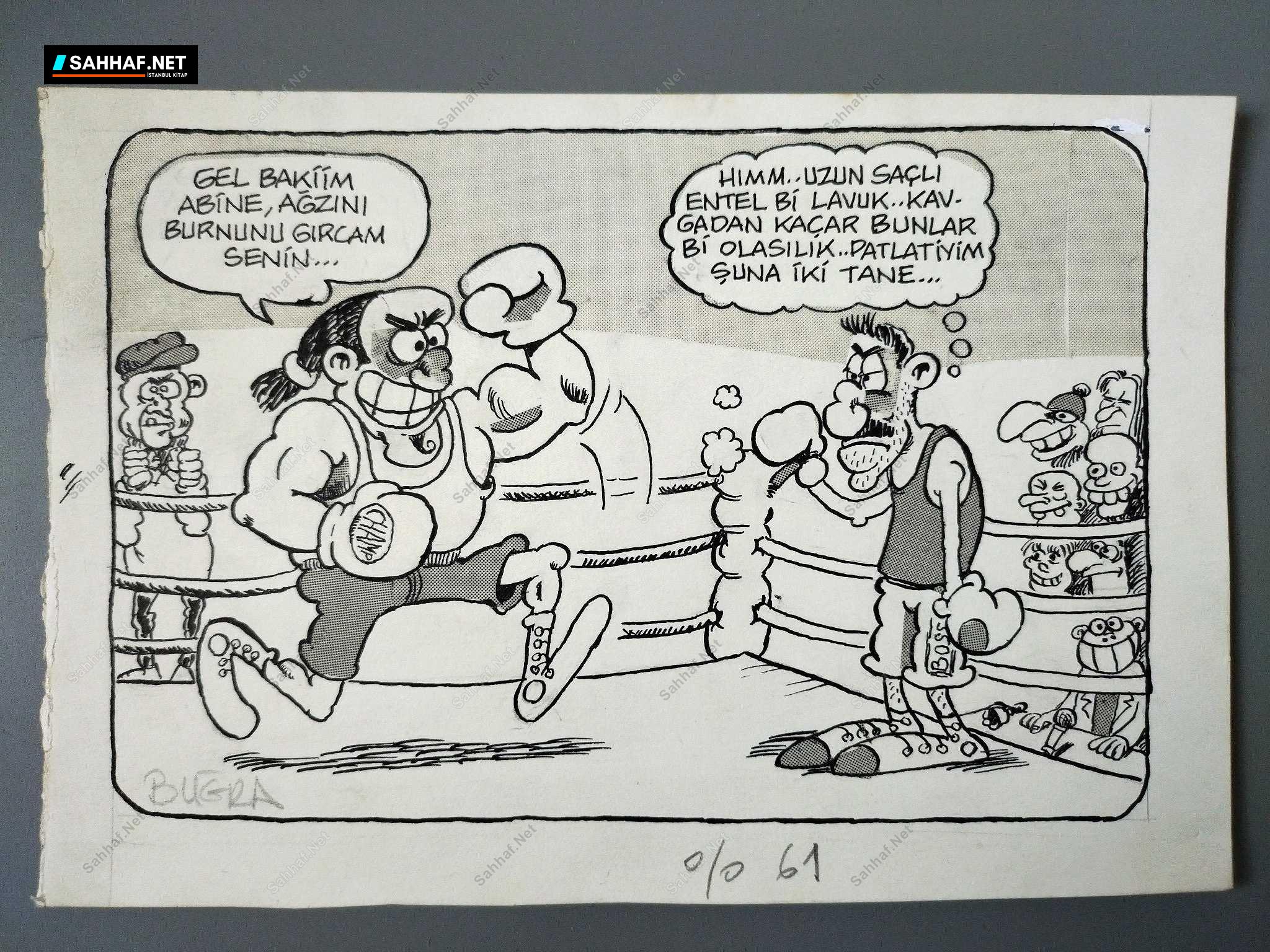 BOKS KONULU ORİJİNAL KARİKATÜR 1 BOKS KONULU ORİJİNAL KARİKATÜR