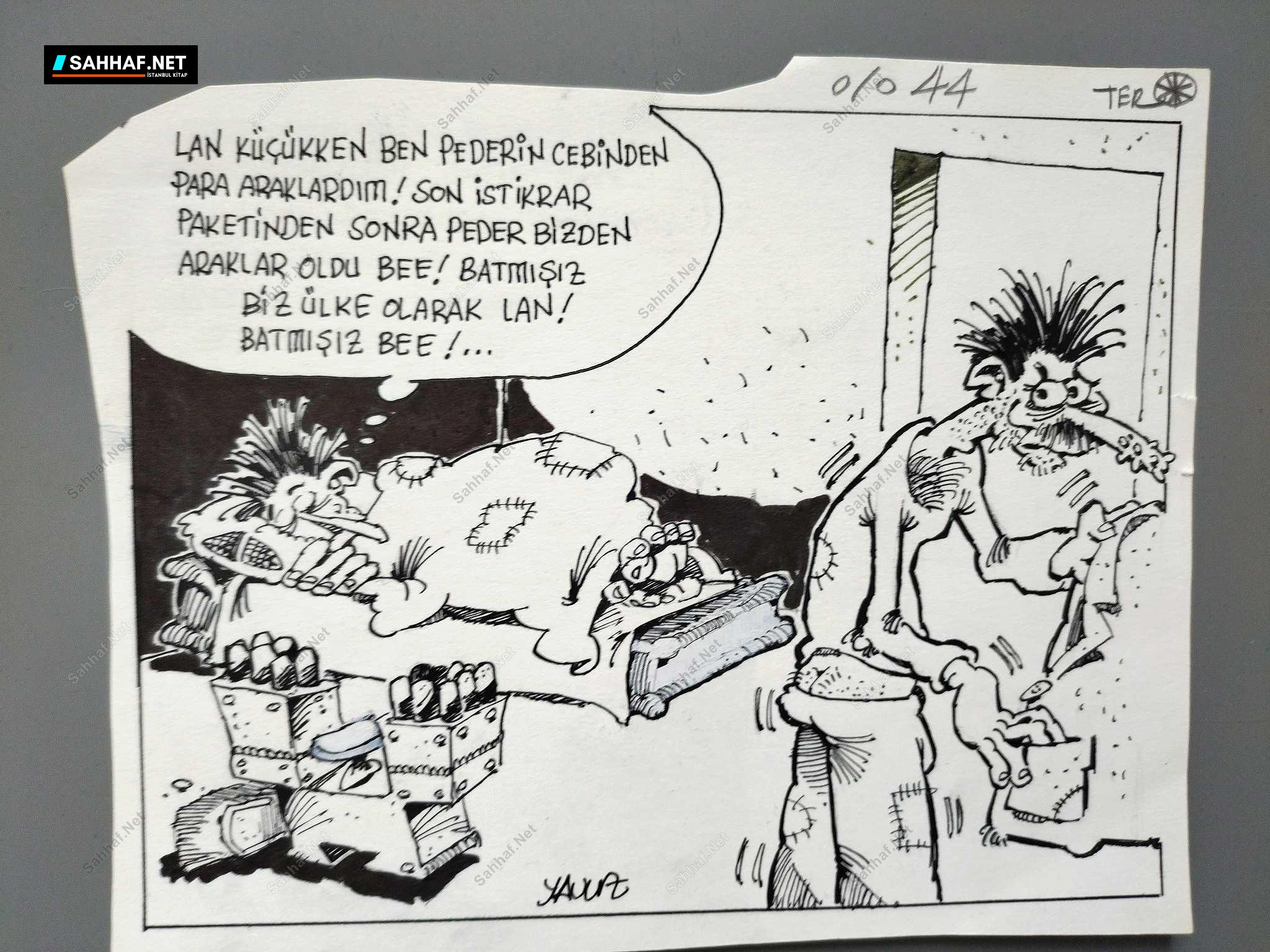 İSTİKRAR PAKETİ KONULU ORİJİNAL KARİKATÜR 1 İSTİKRAR PAKETİ KONULU ORİJİNAL KARİKATÜR