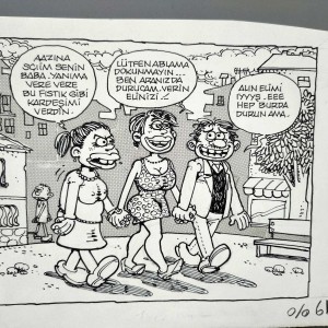 SEVGİLİLER KONULU ORİJİNAL KARİKATÜR