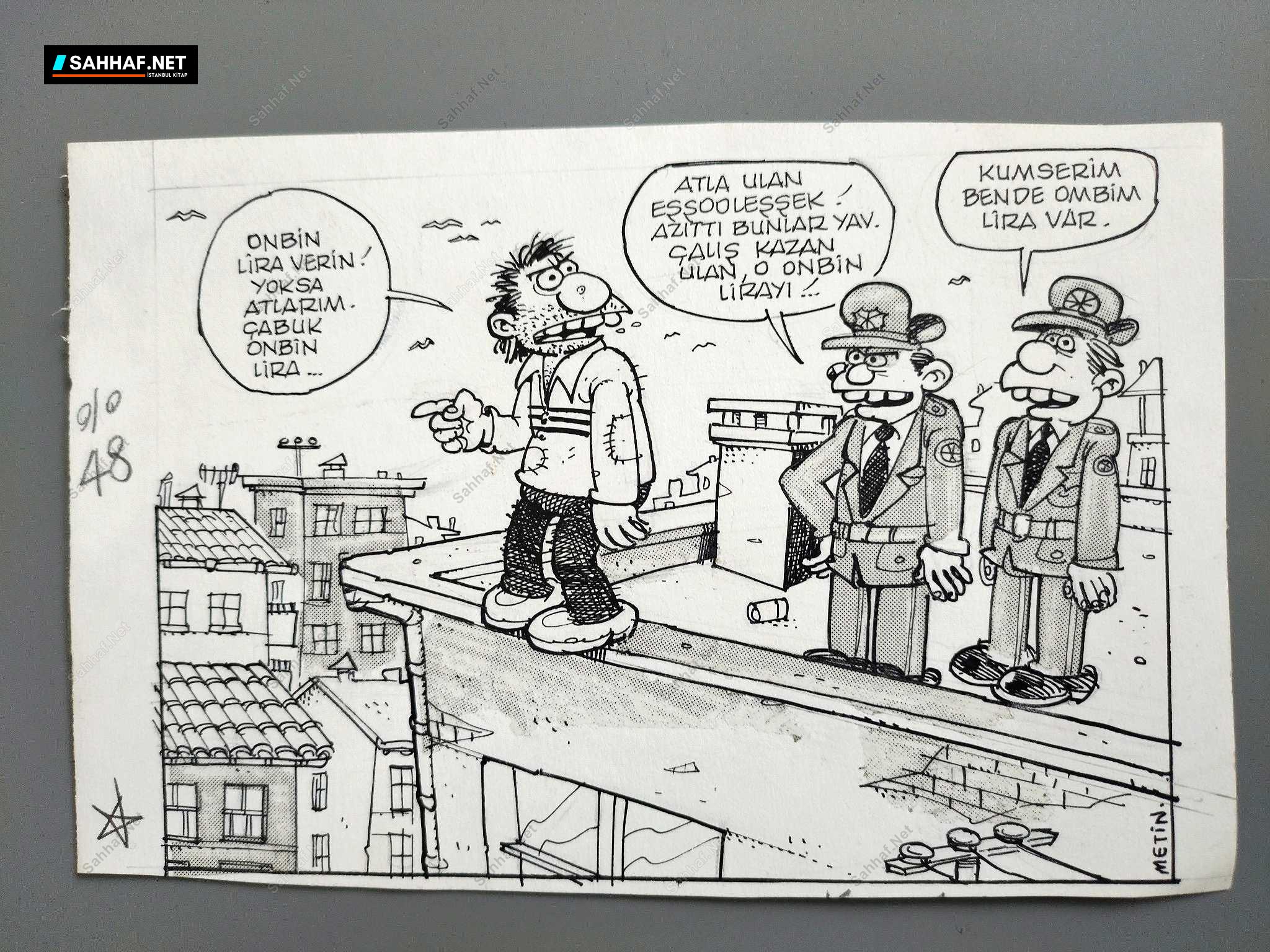 İNTİHAR, EKONOMİ KONULU ORİJİNAL KARİKATÜR 1 İNTİHAR, EKONOMİ KONULU ORİJİNAL KARİKATÜR