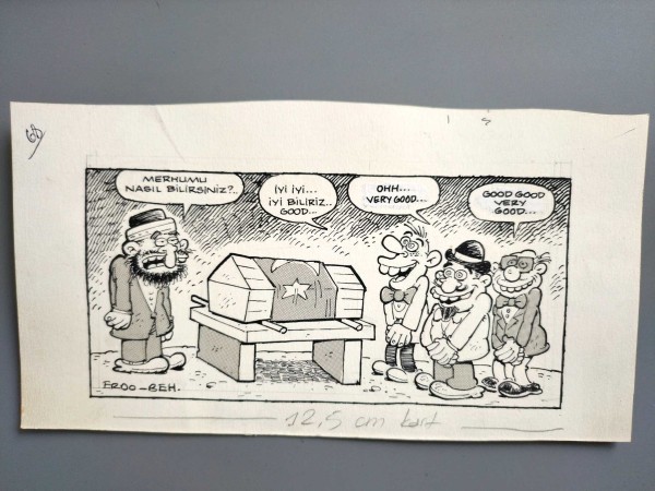 SİYASET KONULU ORİJİNAL KARİKATÜR - Sahhaf.Net