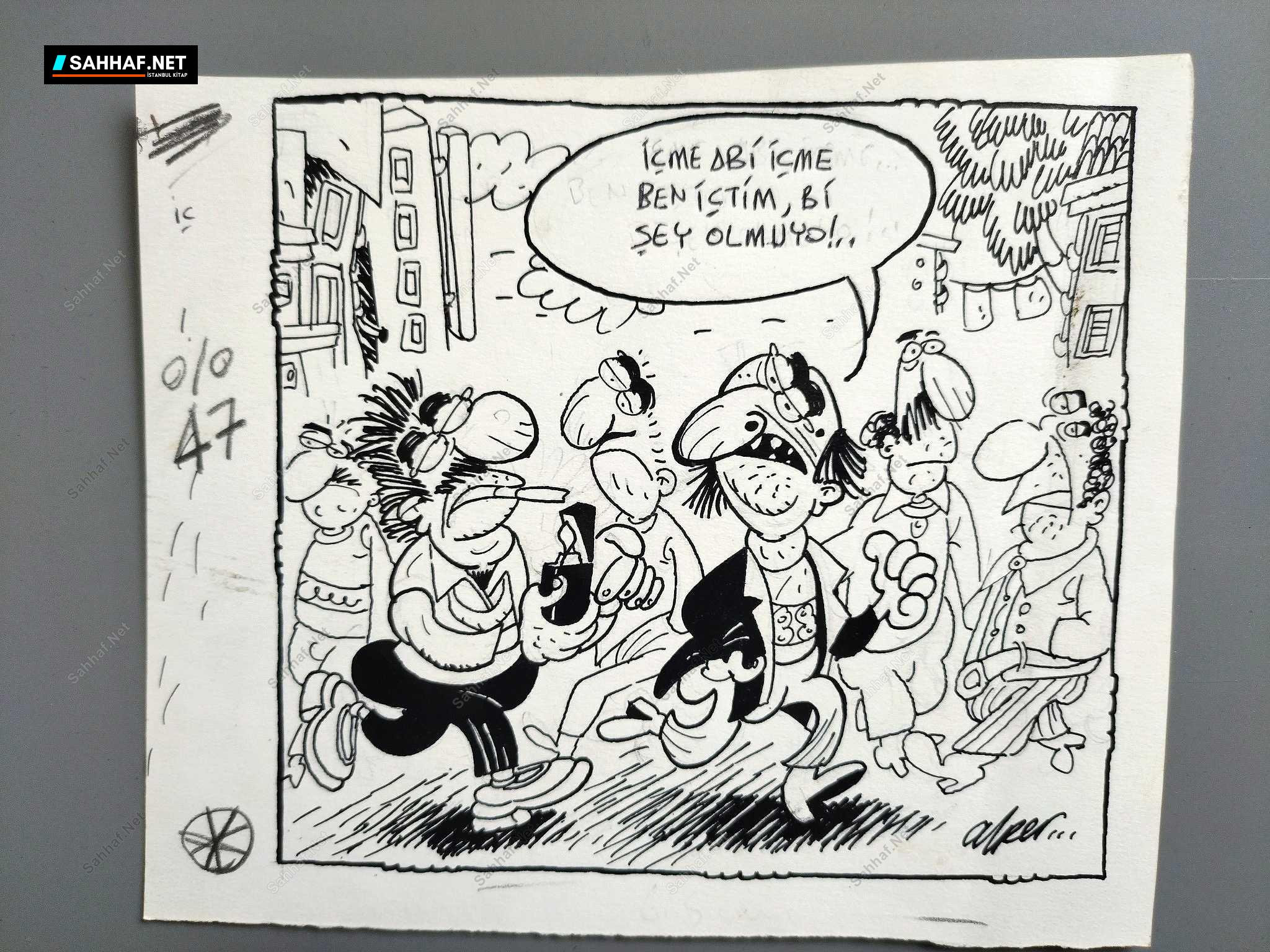 SİGARA KONULU ORİJİNAL KARİKATÜR 1 SİGARA KONULU ORİJİNAL KARİKATÜR