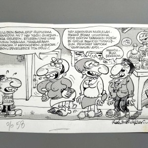 BAKICI KONULU ORİJİNAL KARİKATÜR