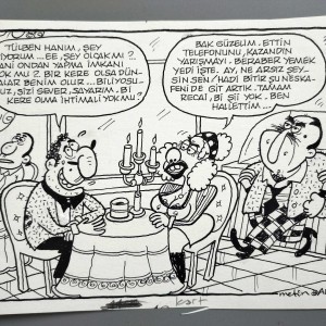 Bİ KERE KONULU ORİJİNAL KARİKATÜR
