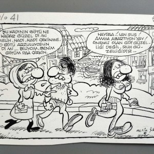 GÜZELLİK KONULU ORİJİNAL KARİKATÜR
