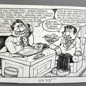 MİSAFİR KONULU ORİJİNAL KARİKATÜR