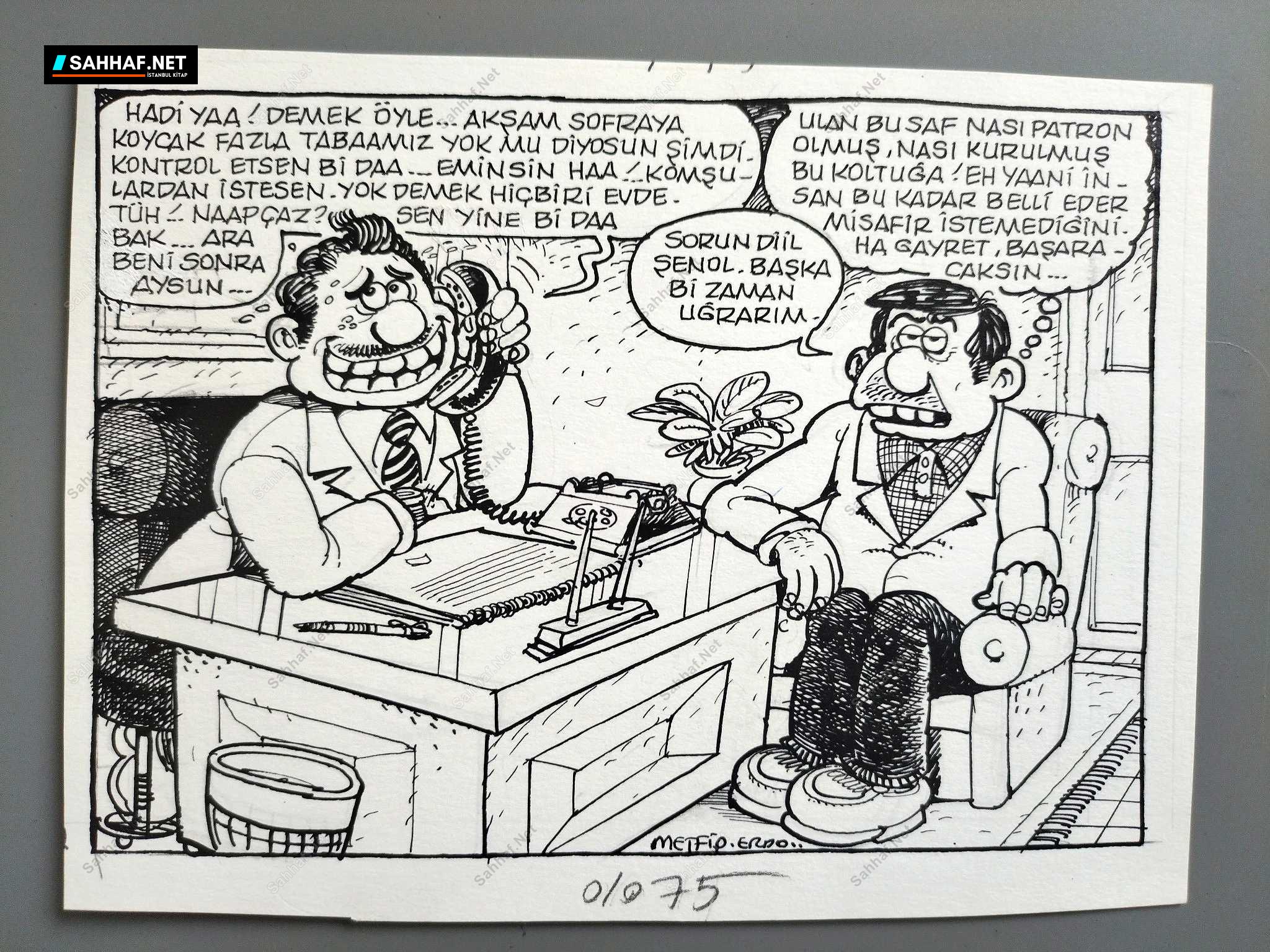 MİSAFİR KONULU ORİJİNAL KARİKATÜR 1 MİSAFİR KONULU ORİJİNAL KARİKATÜR