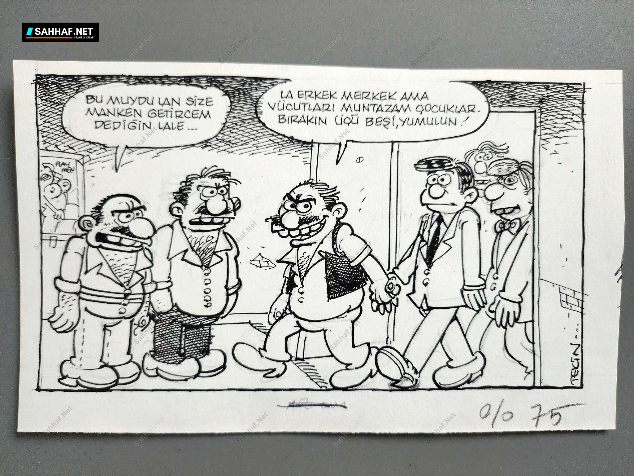 MANKEN KONULU ORİJİNAL KARİKATÜR 1 MANKEN KONULU ORİJİNAL KARİKATÜR