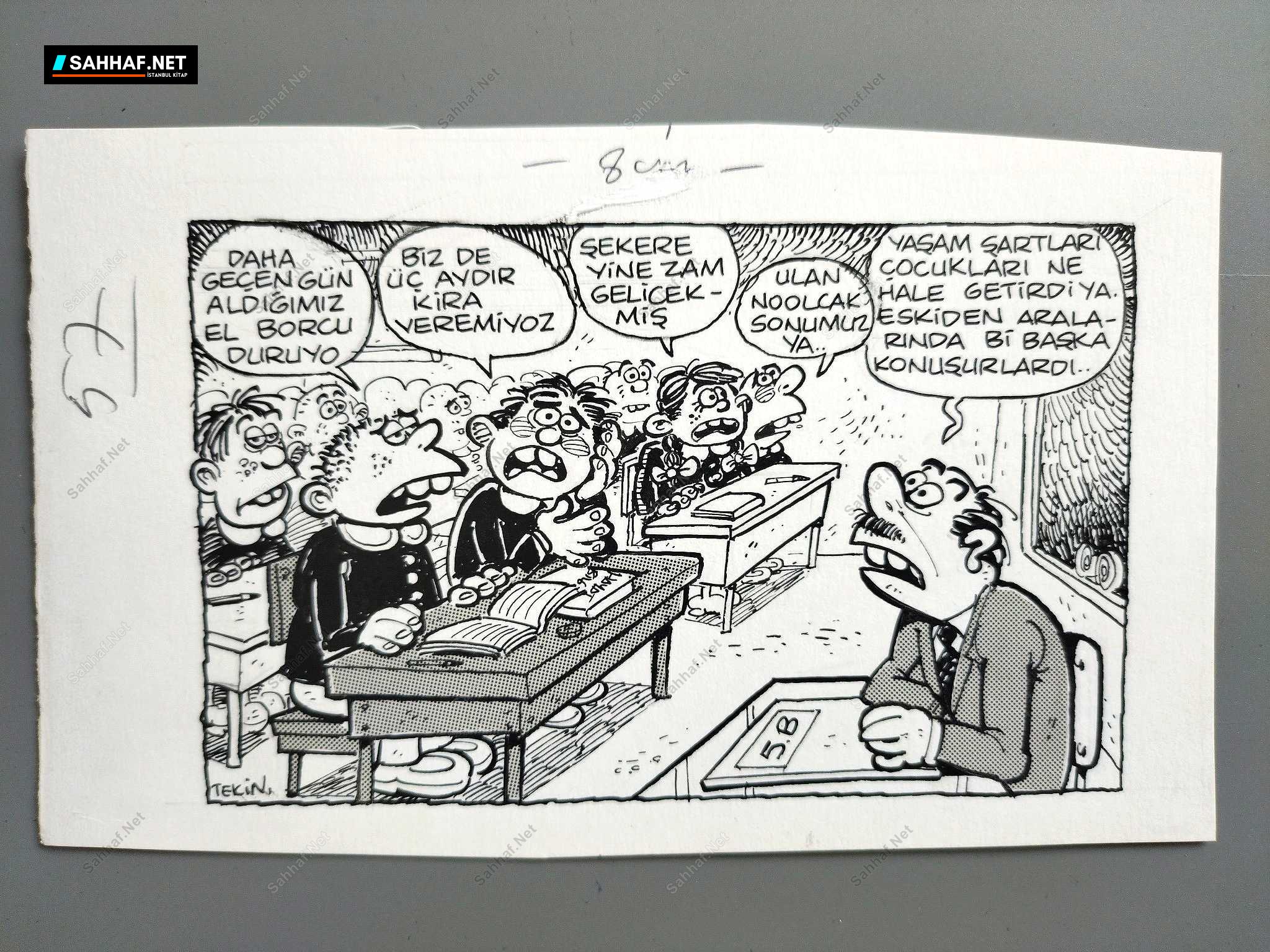 GEÇİM SIKINTISI KONULU ORİJİNAL KARİKATÜR 1 GEÇİM SIKINTISI KONULU ORİJİNAL KARİKATÜR