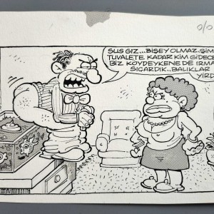 CEHALET KONULU ORİJİNAL KARİKATÜR