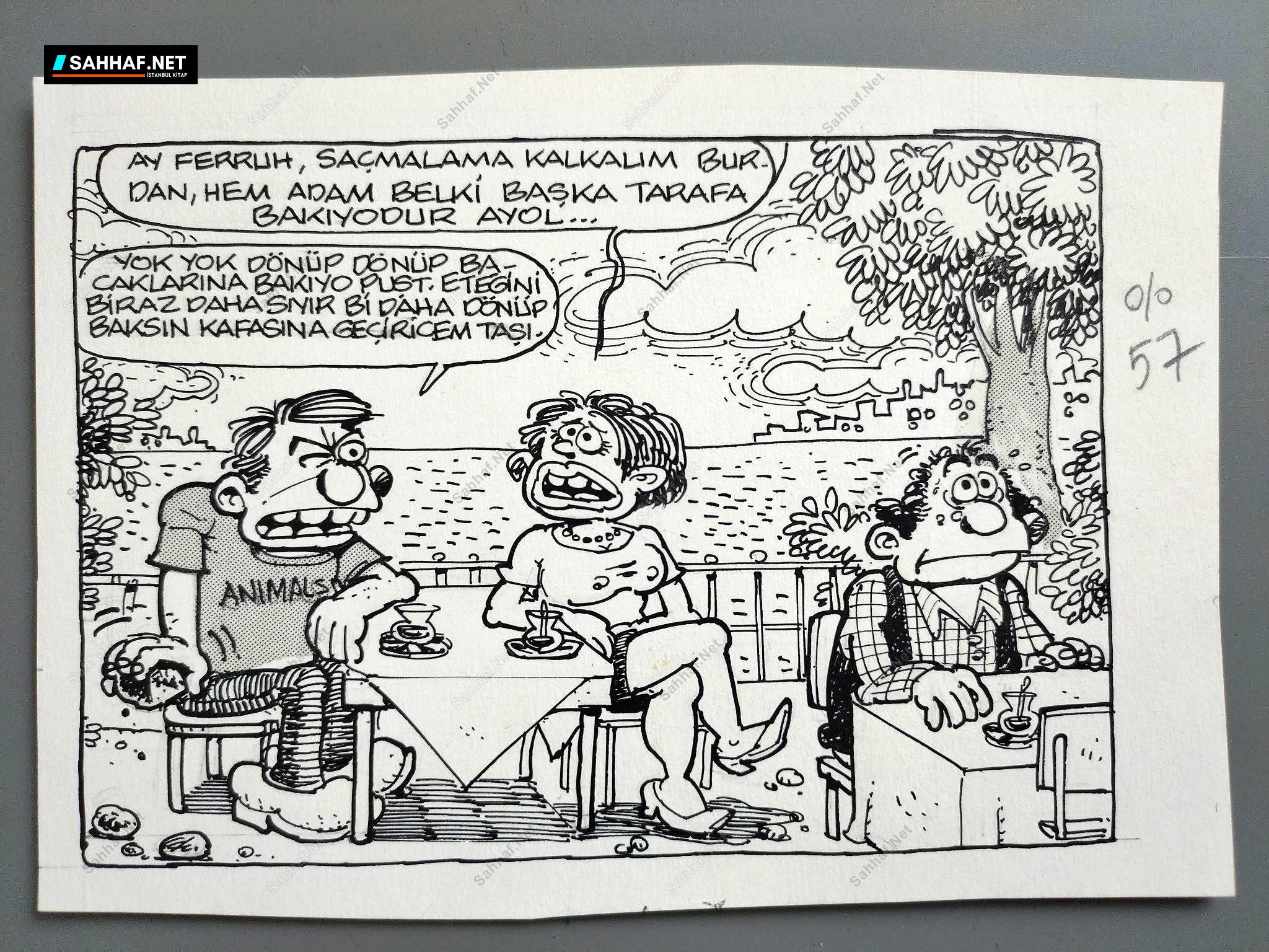 KISKANÇLIK KONULU ORİJİNAL KARİKATÜR 1 KISKANÇLIK KONULU ORİJİNAL KARİKATÜR