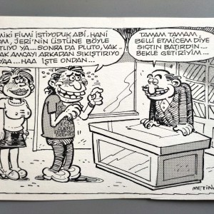 MİKİ FİLMİ KONULU ORİJİNAL KARİKATÜR