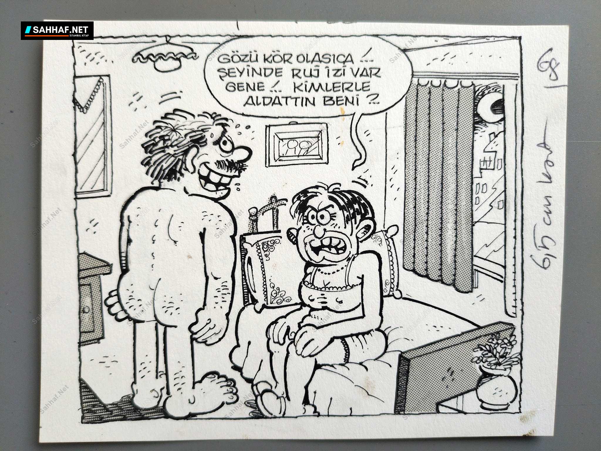 ALDATMA KONULU ORİJİNAL KARİKATÜR 1 ALDATMA KONULU ORİJİNAL KARİKATÜR