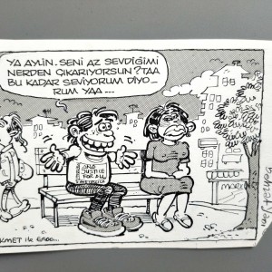 İLİŞKİLER KONULU ORİJİNAL KARİKATÜR