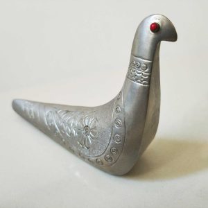 Ecuador Kökenli Metal Kuş Figürü