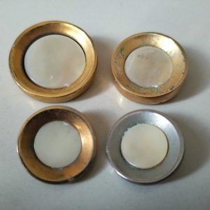 4 Adet Vintage Sedef Düğme